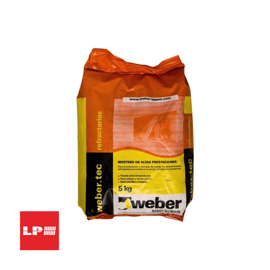 Weber refractario x 5 Kg