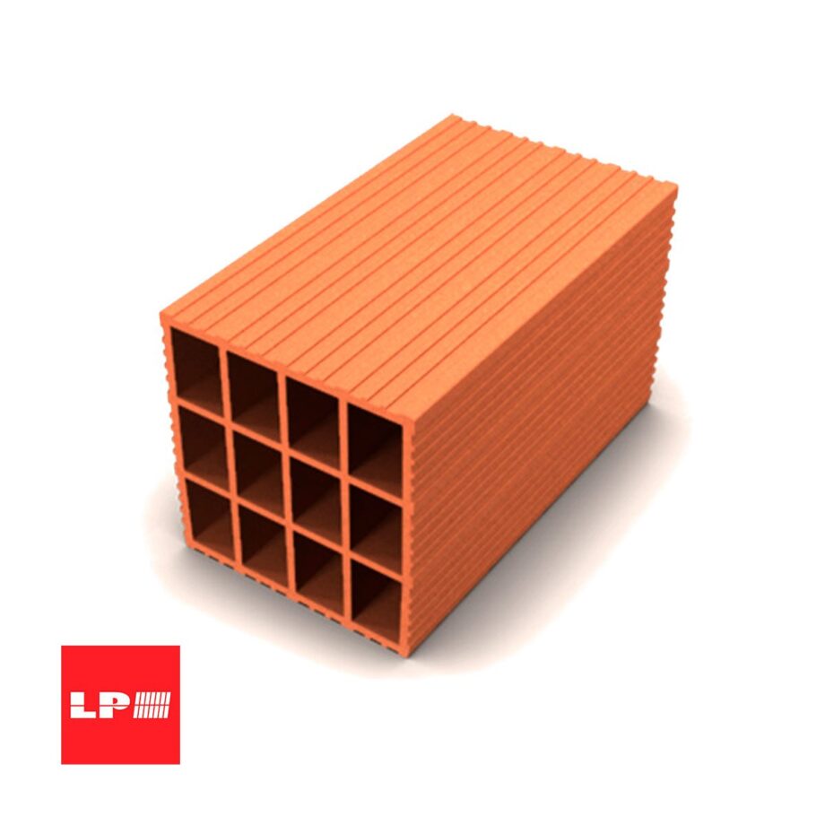 Ladrillo hueco 18x18x33 12 tubos